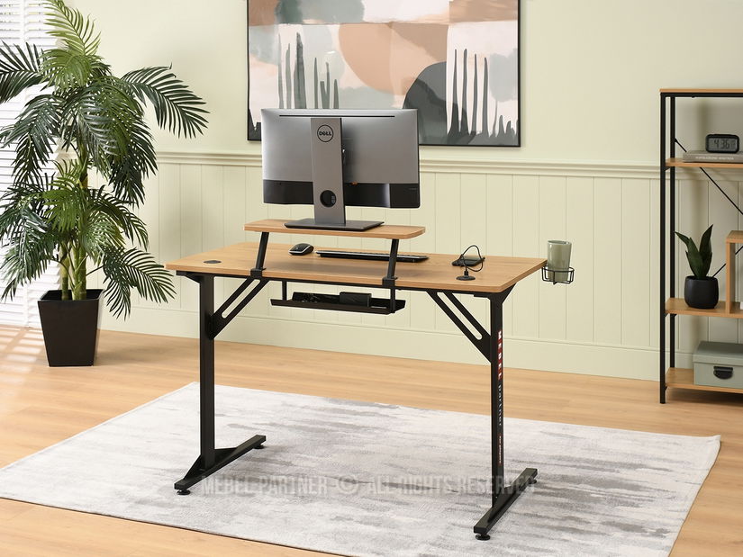 Masă PC Matts 115 (stejar + negru)