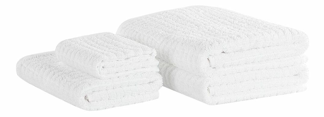 Sada 4 ks uterákov Adrien (biela)