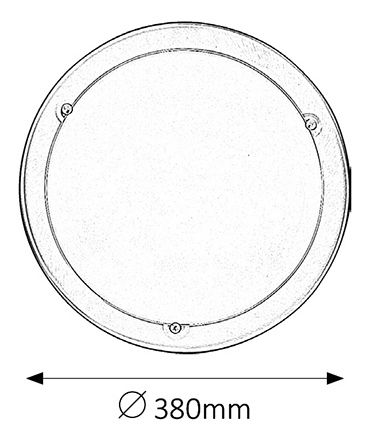 Aplică Ufo 5151 (satin crom + alb)