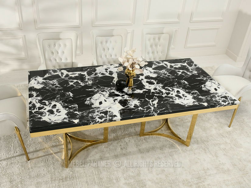 Étkezőasztal Alusion (márvány + arany)