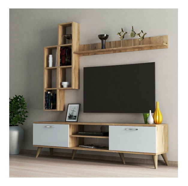 Mobilier living Lavune 2 (alb + Pin atlantic) *vânzare stoc