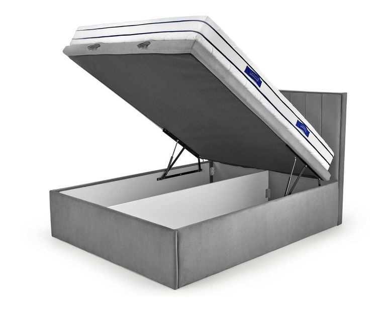 Franciaágy Boxspring 160 cm Asencion (mustár)