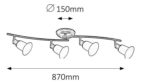 Bodové svietidlo Claire 6068 (hnedá)