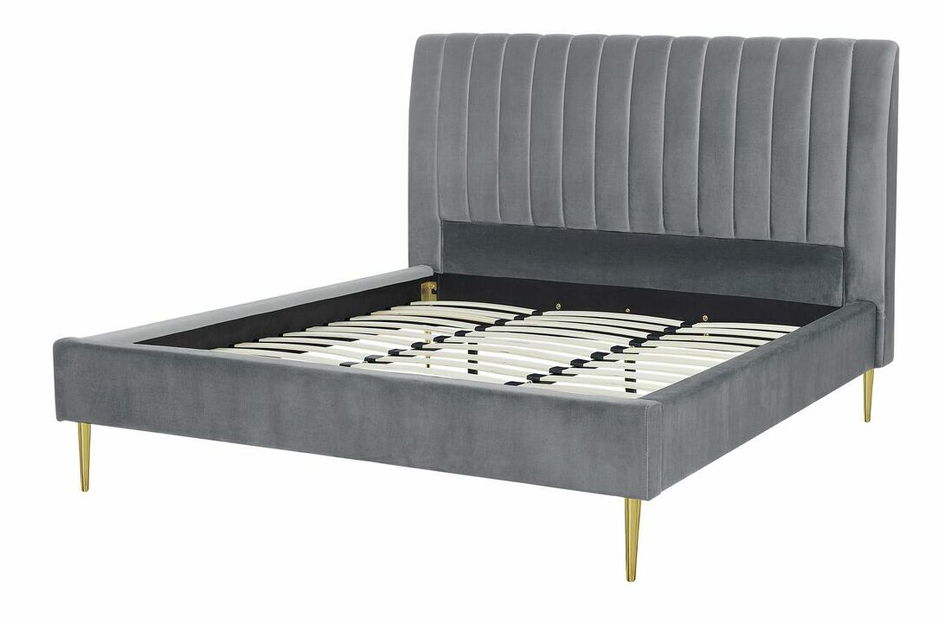 Franciaágy 180 cm MASALA (textil) (szürke)