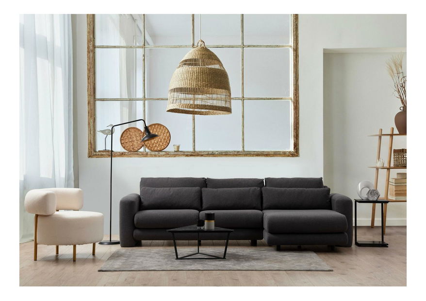 Colțar Lelysena (D) (gri + negru)