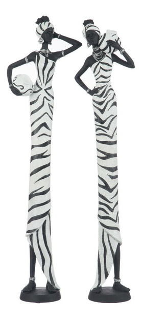 Figurína Jolipa Figúrka (23x13x84cm) (Čierna + Biela) (2ks)