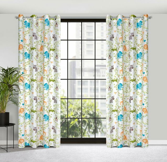 Perdea 140x250 cm Jumanji (alb)