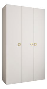 Ruhásszekrény 150 cm Carmela 40-1 (fehér + arany)