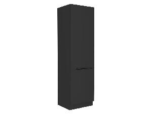 Kuchynská skrinka na vstavanú chladničku Sobera 60 LO 210 2F (čierna) 