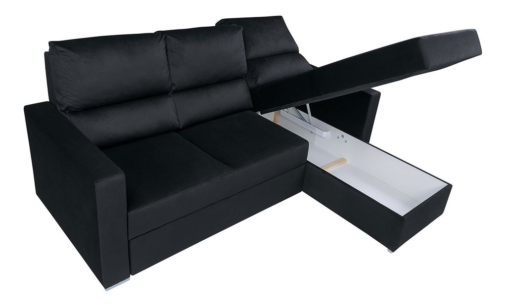 Rohová sedačka BRW Morant 2F.URCBK (čierna) (P)