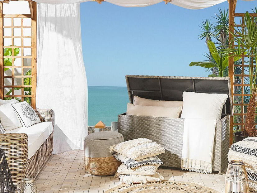 Box de depozitare 126x46 cm MINTARO (bej)