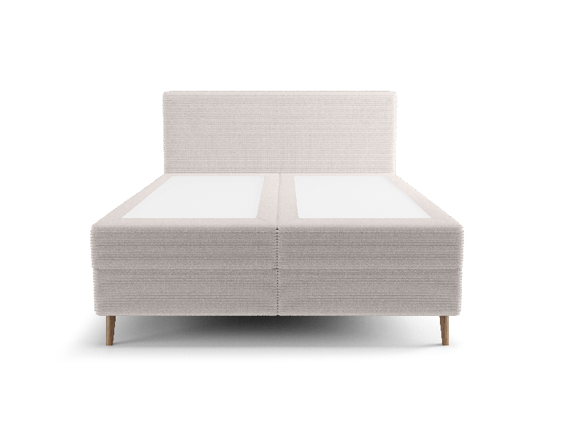 Bračni krevet 160 cm Napoli Bonell (bijela) (s podnicom, s prostorom za odlaganje)