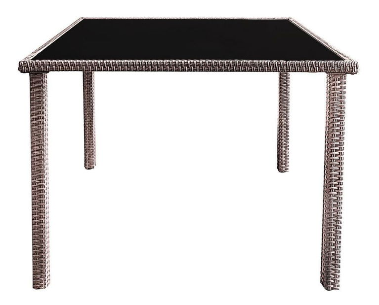 Masă de grădină Asolenzias 1 (maro deschis) (pentru 4 persoane)