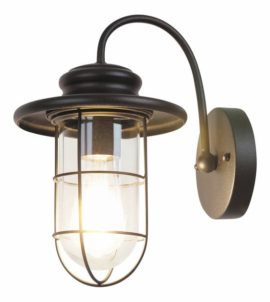 Kültéri lámpa Pavia 8069 (matt fekete + átlátszó üveg)