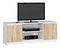 TV stolík Dariel (biela + dub sonoma)