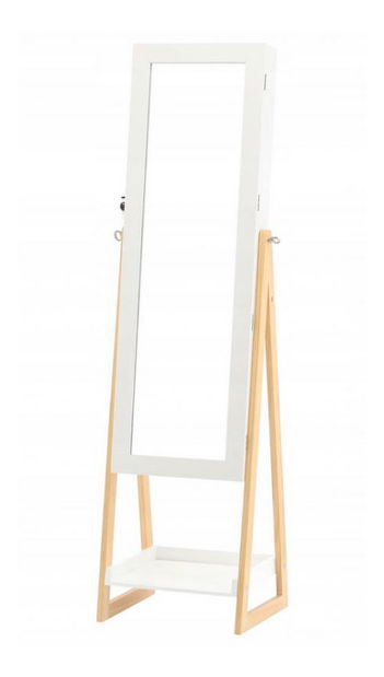 Dulap pentru bijuterii Bijou (Alb)