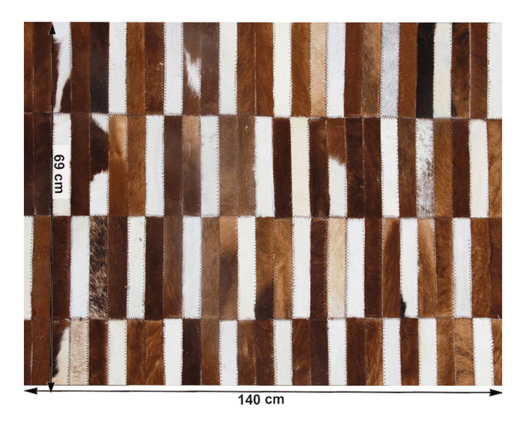 Covor din piele 69x140 cm Kazuko typ 5