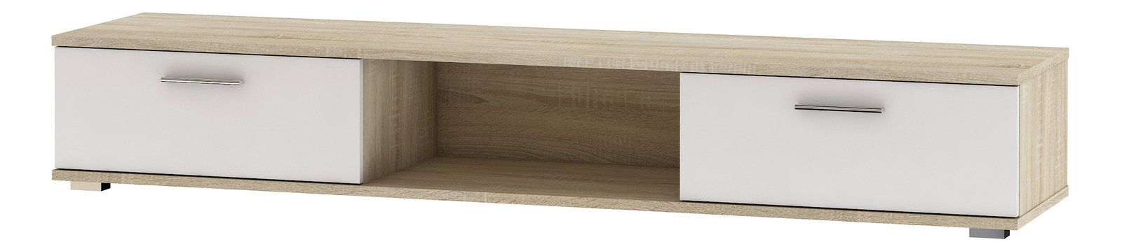 Masă TV Silena (stejar sonoma + Alb mat)