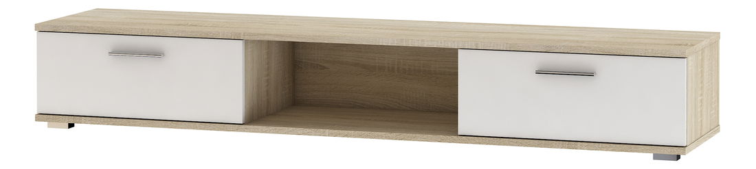 TV stolík Silena (dub sonoma + biela matná)