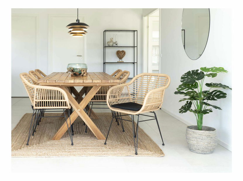 Záhradný stôl Msaninaina (prírodná)