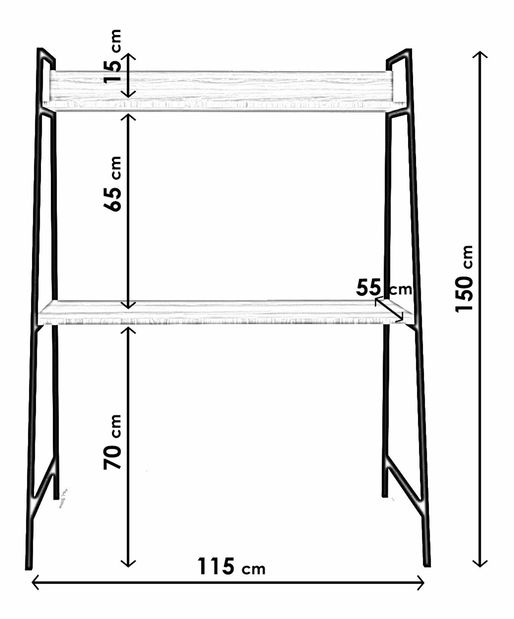 PC stolík Samik (Orech)