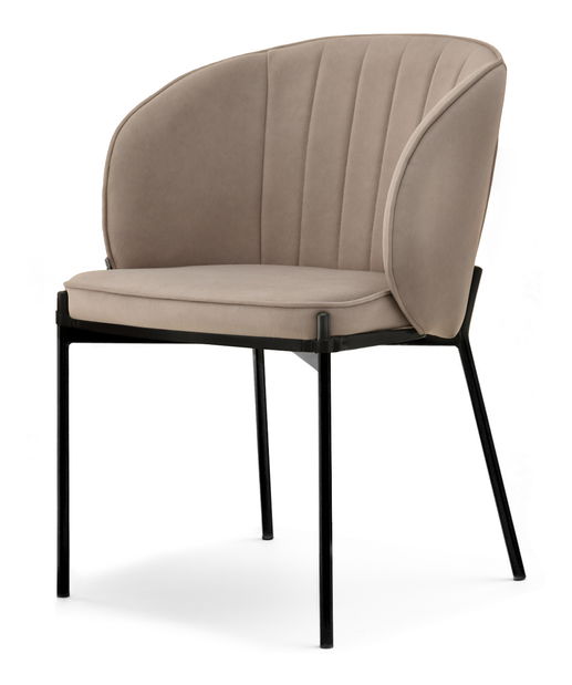 Jedálenská stolička Finalizaba (béžová + čierna)