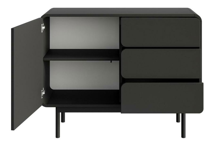 Comodă Orro O3 (negru)