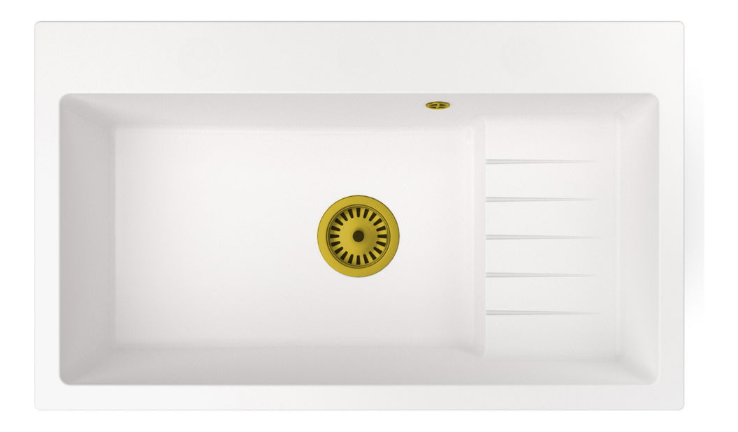 Kuhinjski sudoper Akream (bijela) (sa 3 otvora za baterije)