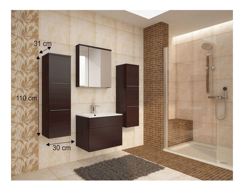 Kúpeľňová skrinka Maeve (wenge) *bazár