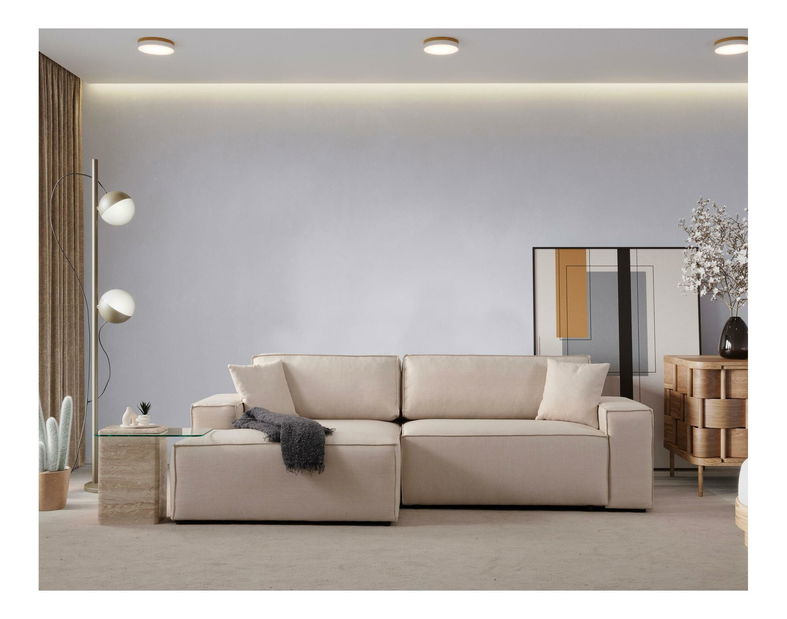 Colțar Pirlofenzza (cu sp. depozitare) (S) (ecru)