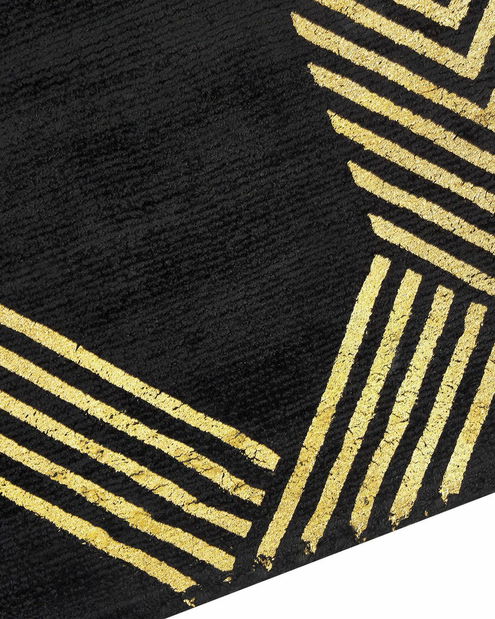 Covor 160x230 cm VESKE (stofă) (negru)