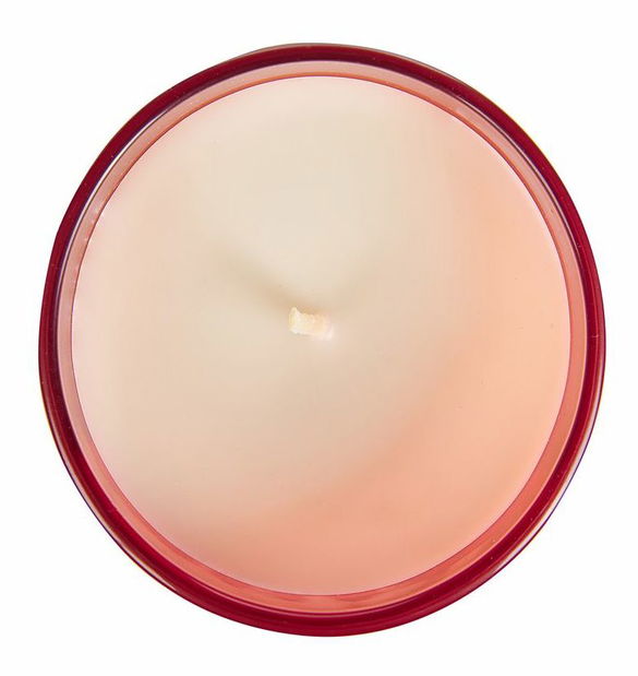 Set de 3 lumânări parfumate cu piersici și coacăze roșii/ fructe de pădure galbene/ mere Baldomero (galben)