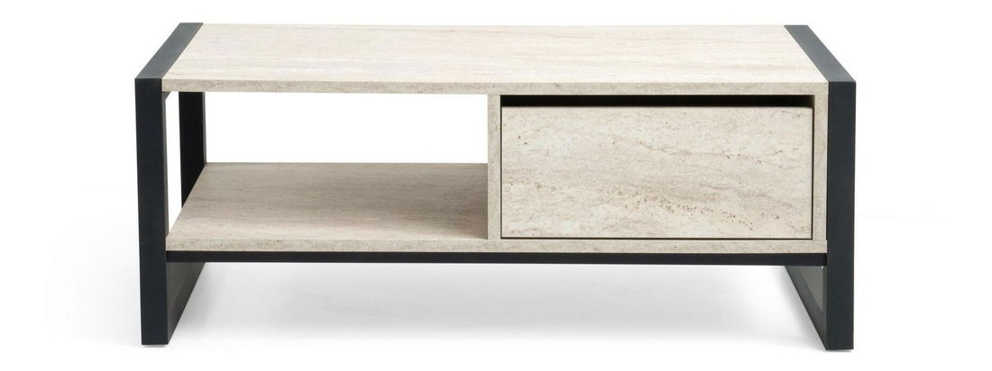 Măsuță de cafea Heidi (marmură negru)