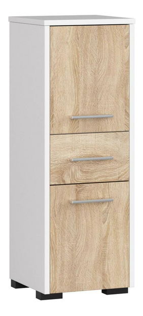 Kúpeľňová skrinka Farid TYP6 (biela + dub sonoma)