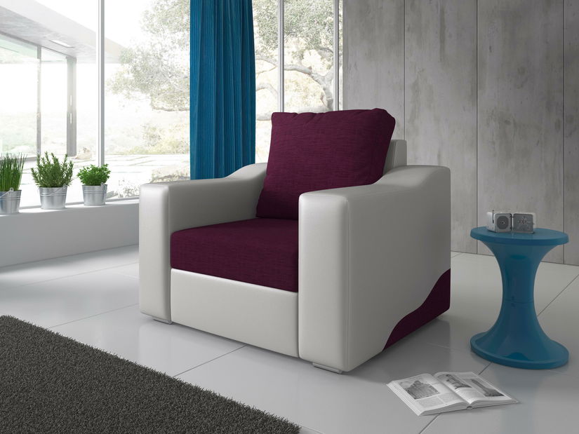 Fotel Winter (lila + fehér)