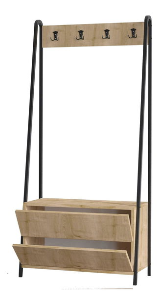 Mobilier hol Aliex 30 (nuc + negru)