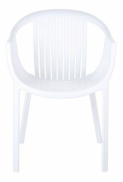 Set 4 ks záhradných stoličiek Napza (biela)
