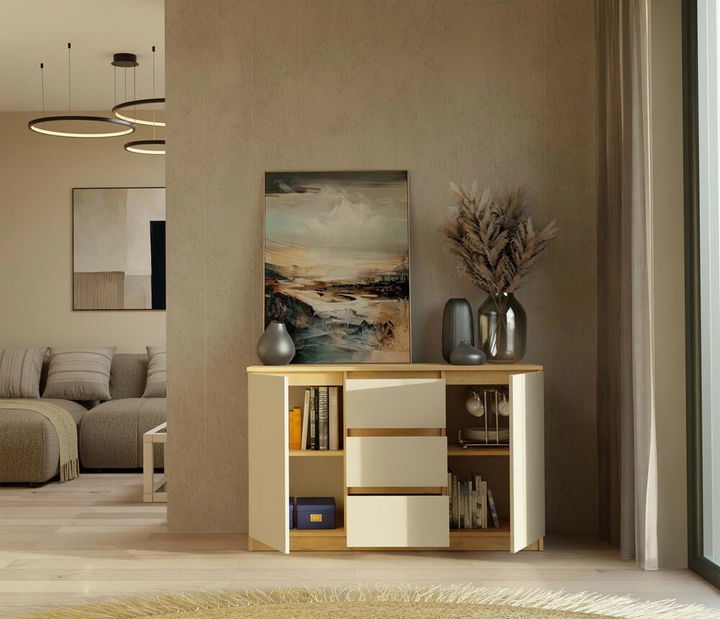 Komoda Musecalo 11 (hrast artisan + kašmir)