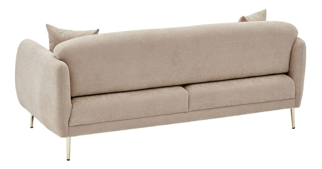 Háromszemélyes kanapé Simeon (bézs + arany)