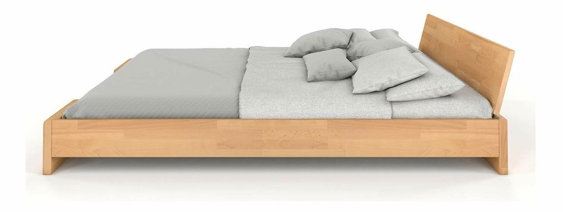 Manželská posteľ 160 cm Naturlig Blomst (buk) (s roštom)