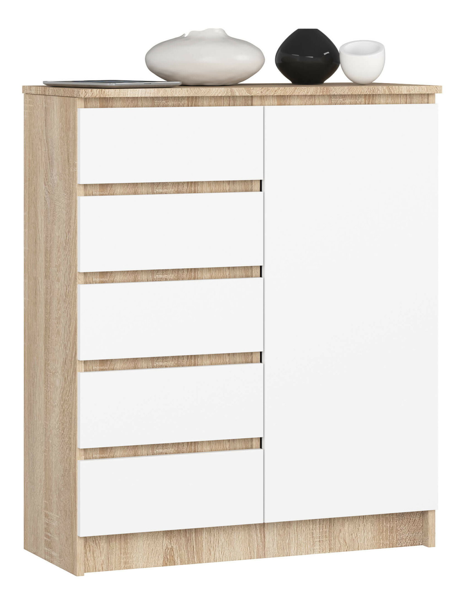 Komoda Kirmair (dub sonoma + biela)