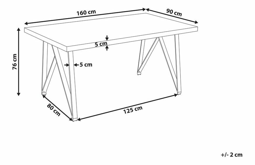 Blagovaonski stol Guliver (bijela) (za 6 osoba)