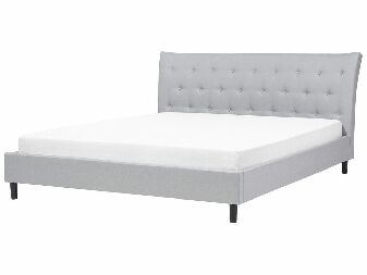 Manželská posteľ 180 cm SANTORI (s roštom) (sivá)