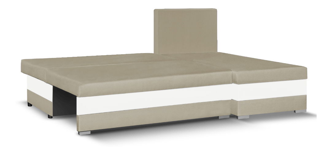 Rohová sedačka Gabby (svetlohnedá + biela)