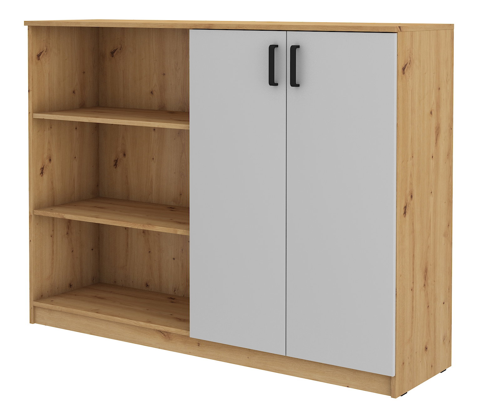 Regal Mantela 8302F (hrast artisan + svijetlo siva)