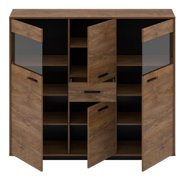 Vitrin Diram K (bolzano tölgy + fekete)