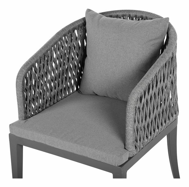 Set de masă pentru grădină Lipe (gri) (pentru 6 persoane)