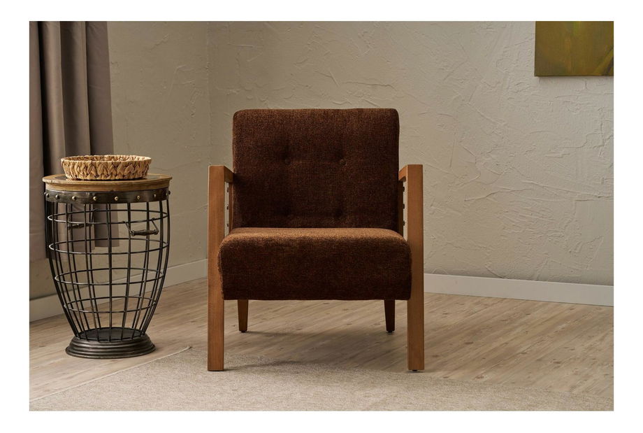 Kreslo Kramer K (hnedá)