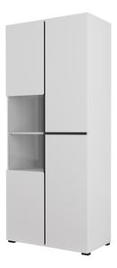 Vitrină Crossroad W12 (negru + alb)