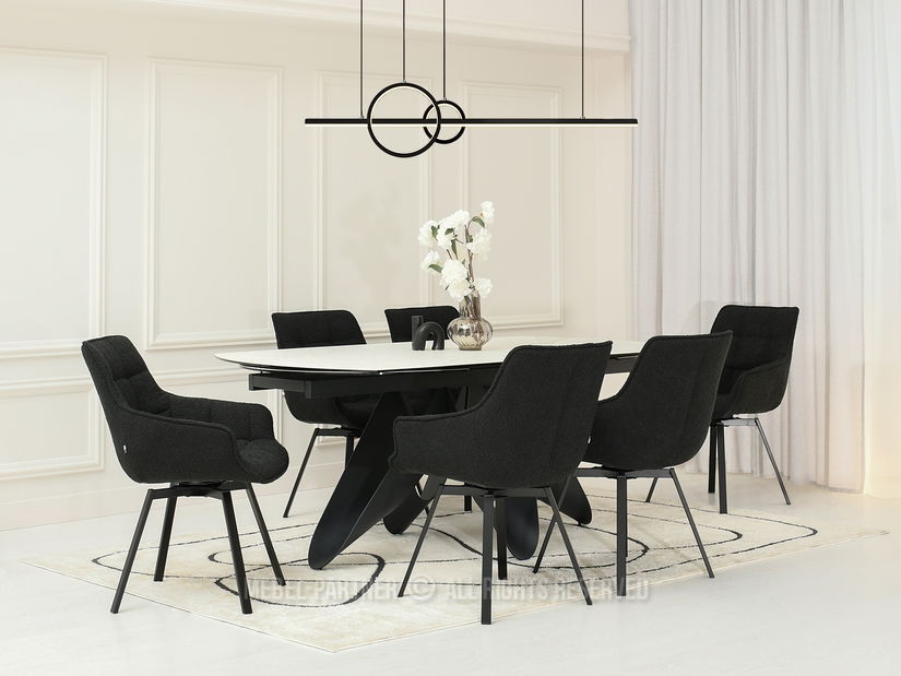 Scaun Aranbura (negru + auriu)